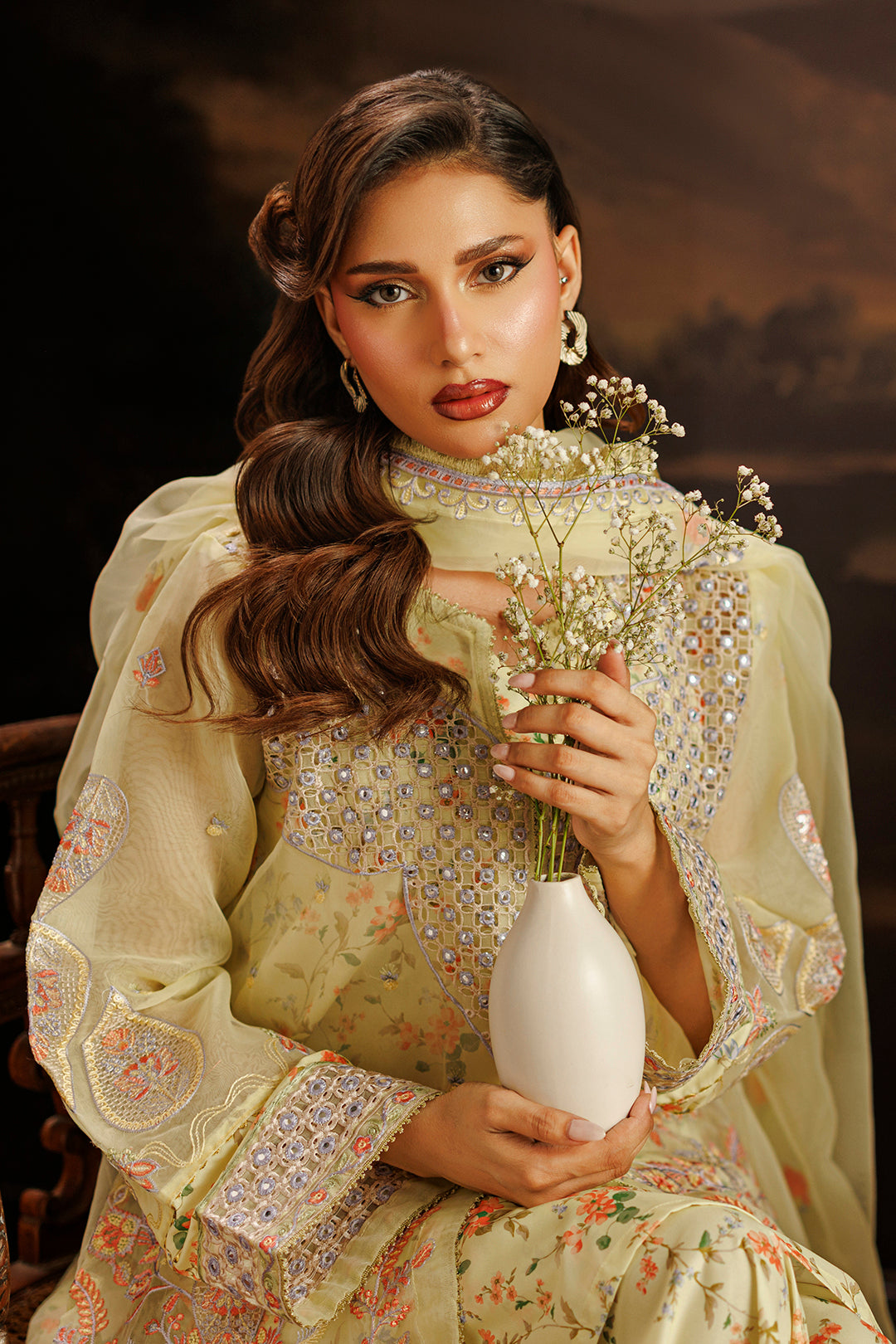 Embroidered Kurta Dupatta Trouser - 0770
