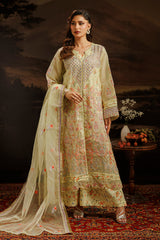 Embroidered Kurta Dupatta Trouser - 0770