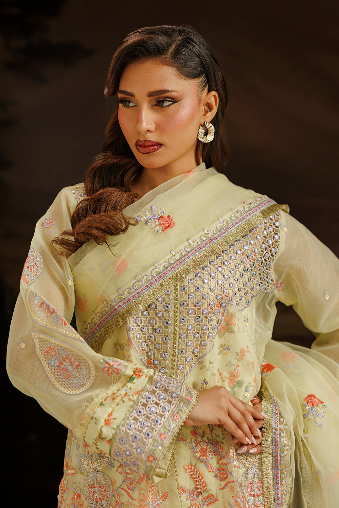 Embroidered Kurta Dupatta Trouser - 0770