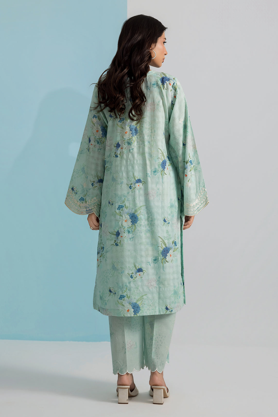 Embroidered Kurta Trouser - 2126