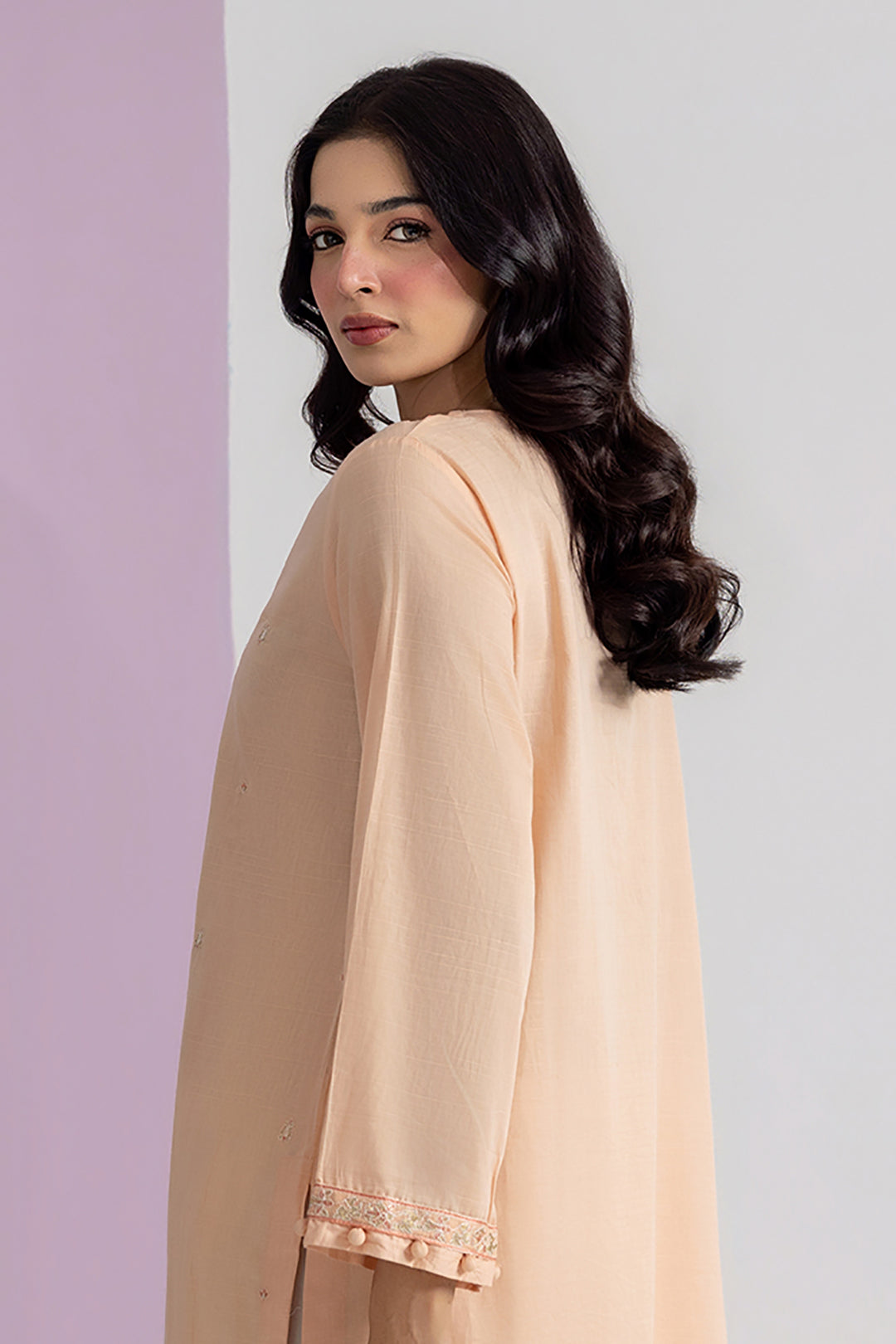 Embroidered Kurta - 2656