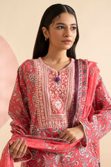 Embroidered Kurta Dupatta - 1476