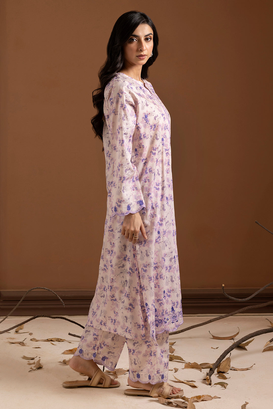 Embroidered Kurta Trouser - 1773