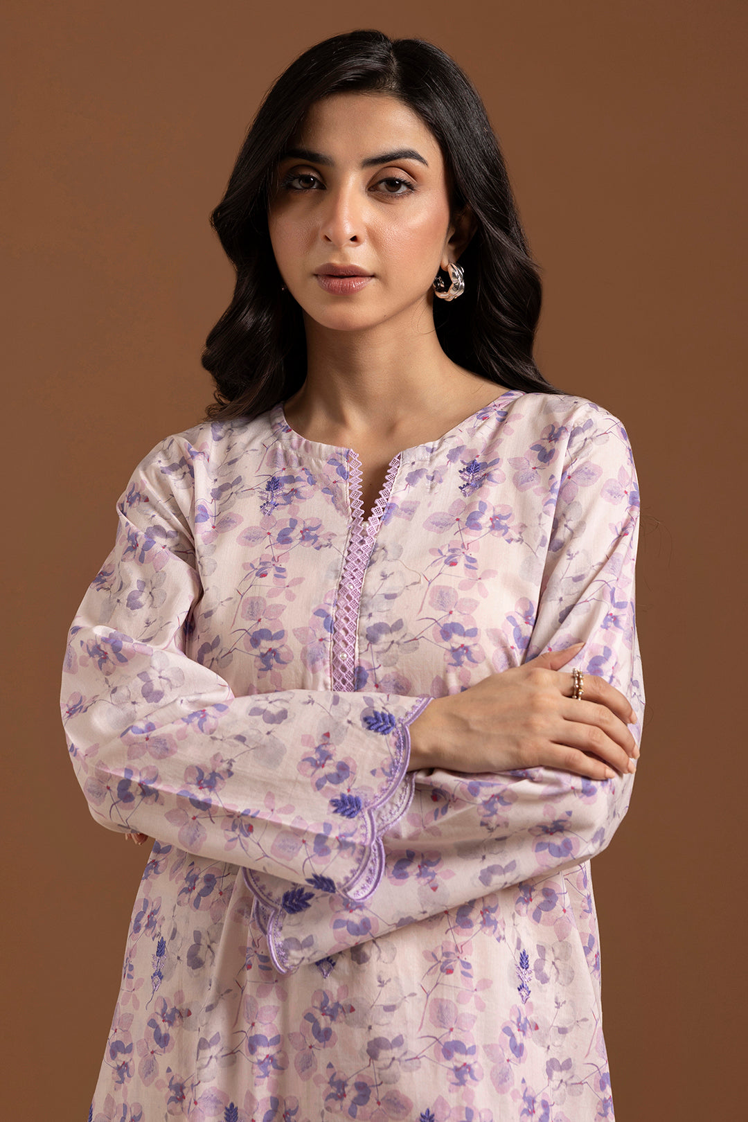 Embroidered Kurta Trouser - 1773