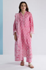 Embroidered Kurta Dupatta Trouser - 1580