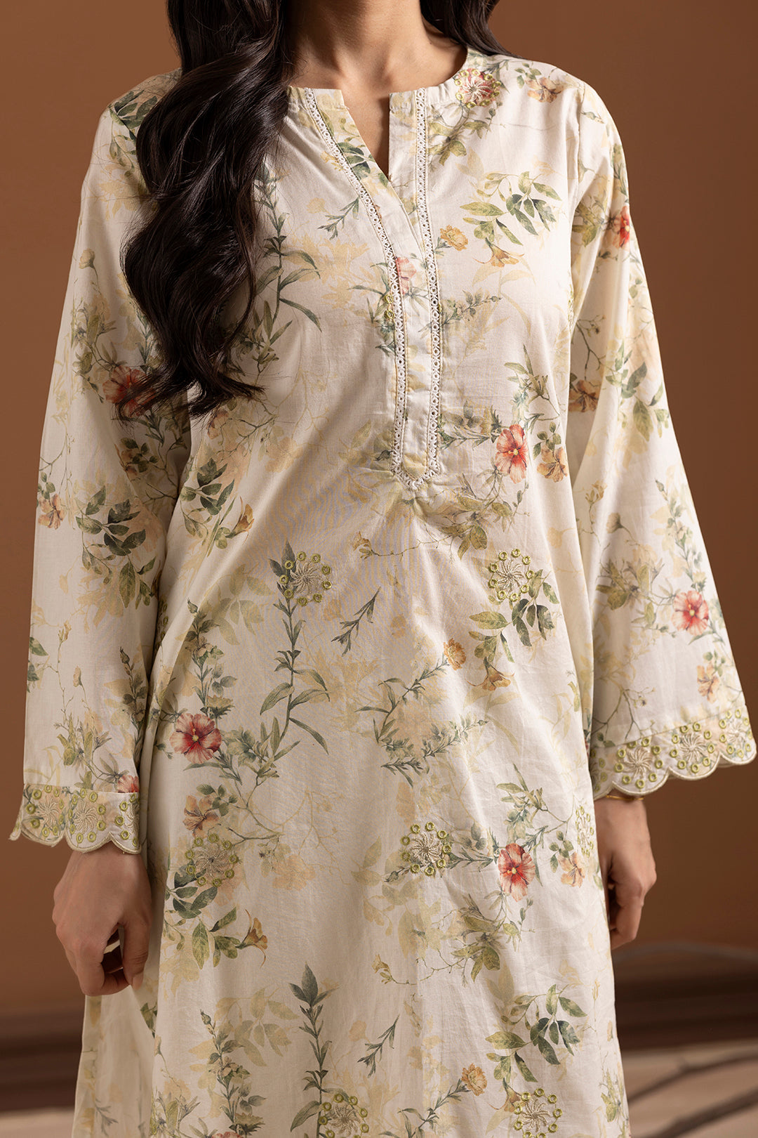 Embroidered Kurta Dupatta Trouser - 1783