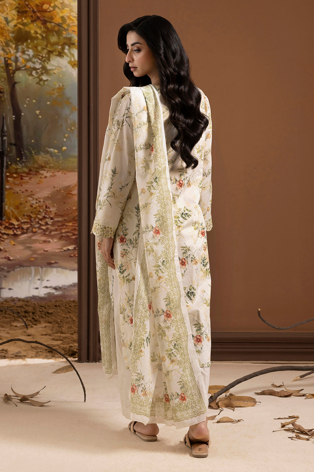 Embroidered Kurta Dupatta Trouser - 1783
