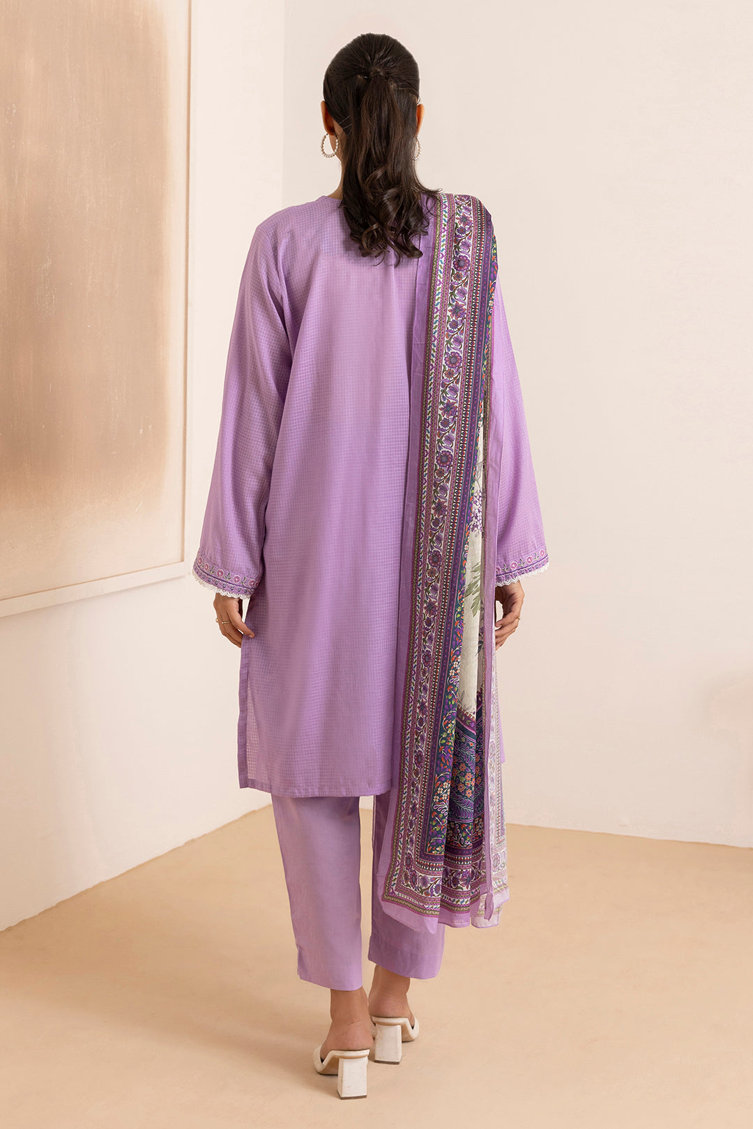 Embroidered Kurta Dupatta Trouser - 1830