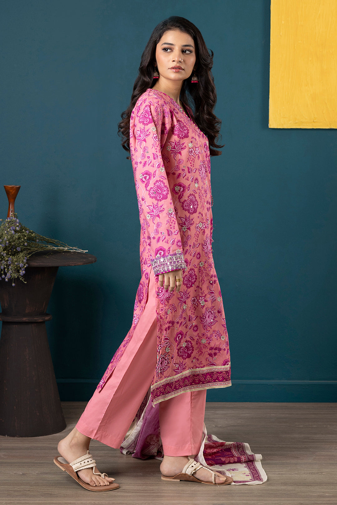 Embroidered Kurta Dupatta Trouser - 1936