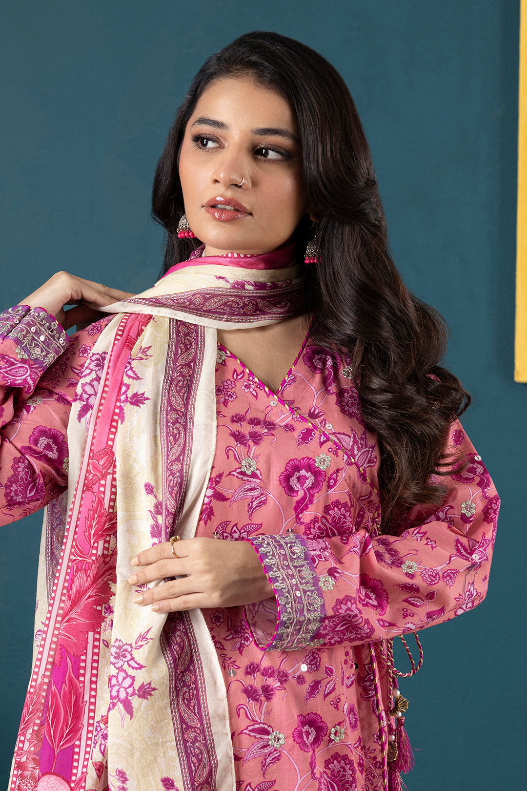 Embroidered Kurta Dupatta Trouser - 1936