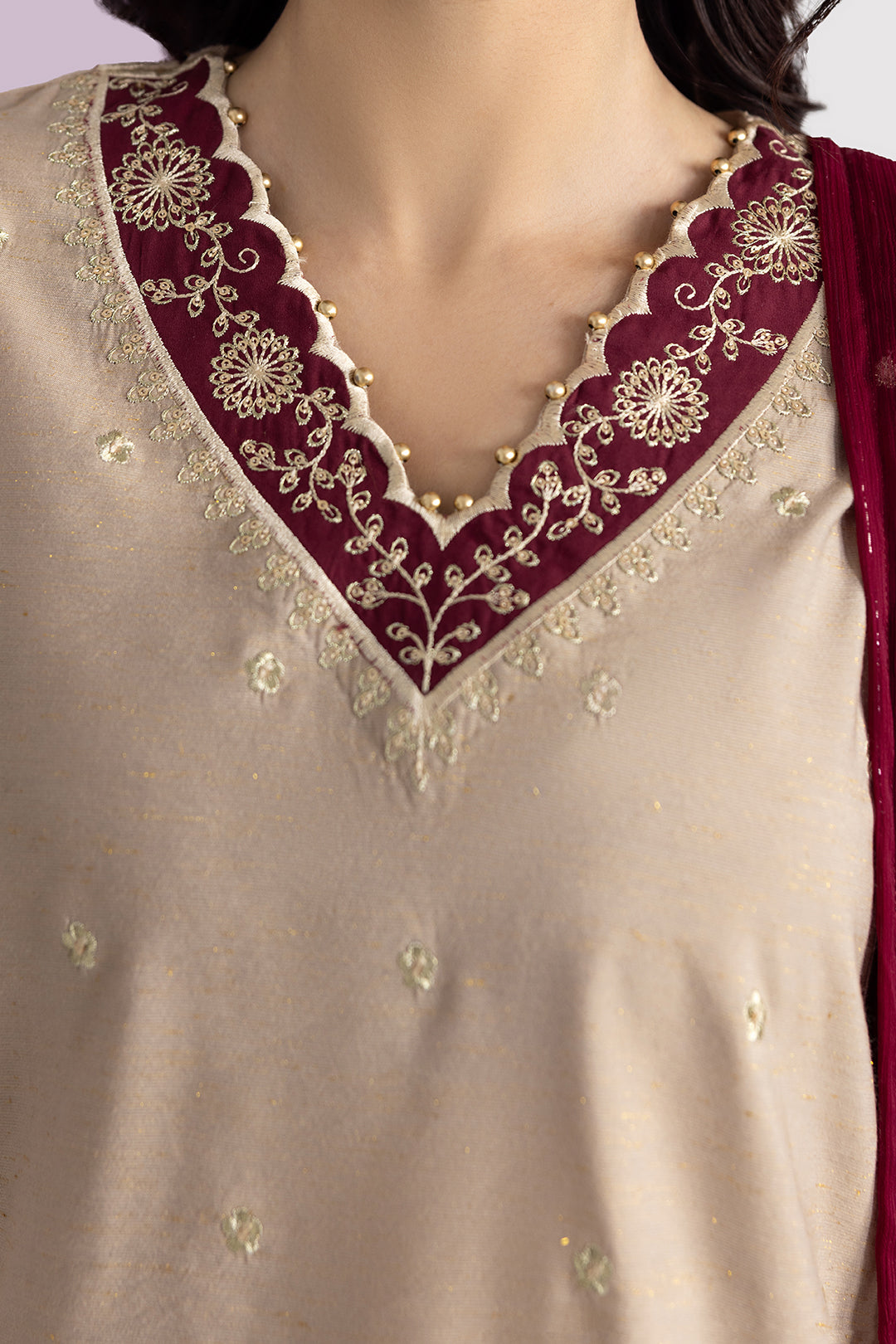 Embroidered Kurta Dupatta Trouser - 2686
