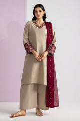 Embroidered Kurta Dupatta Trouser - 2686