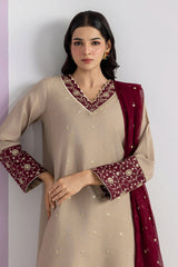 Embroidered Kurta Dupatta Trouser - 2686