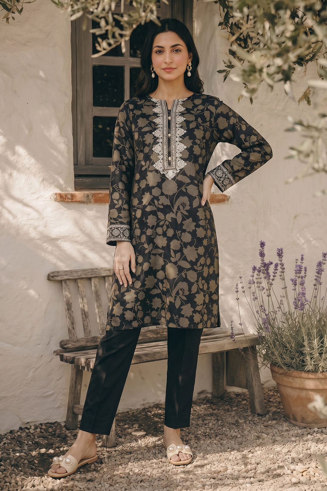 Embroidered Kurta - 2269