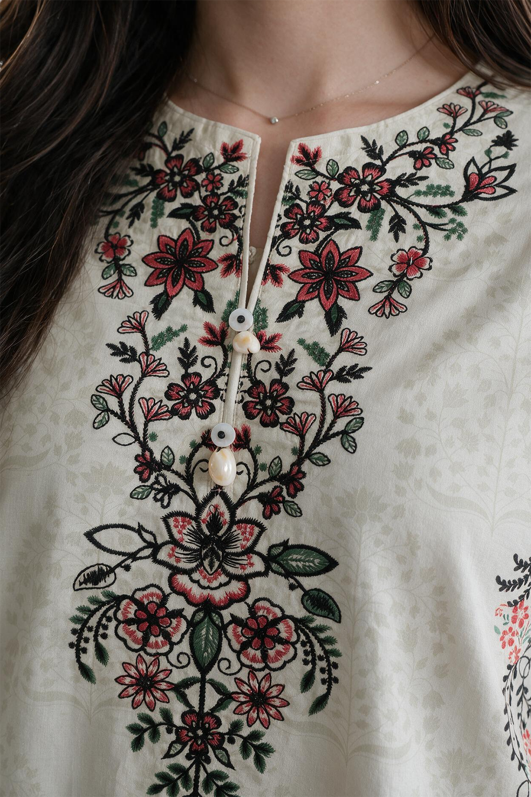 Embroidered Kurta - 2581