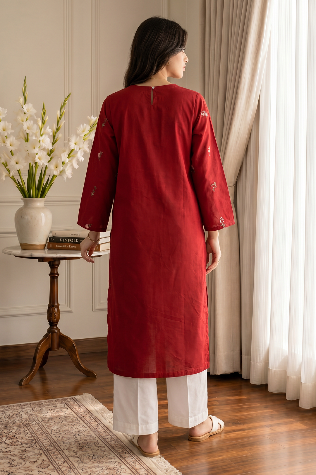Embroidered Kurta - 2597