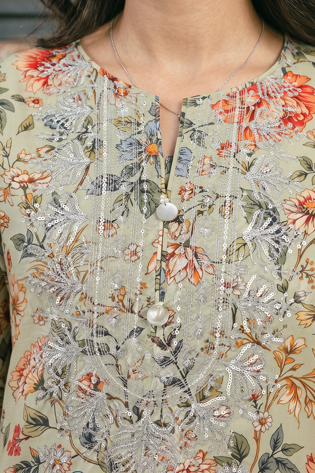 Embroidered Kurta - 2783