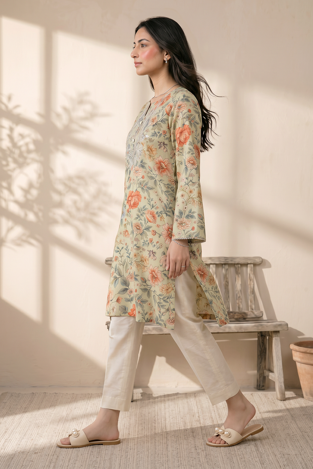 Embroidered Kurta - 2783