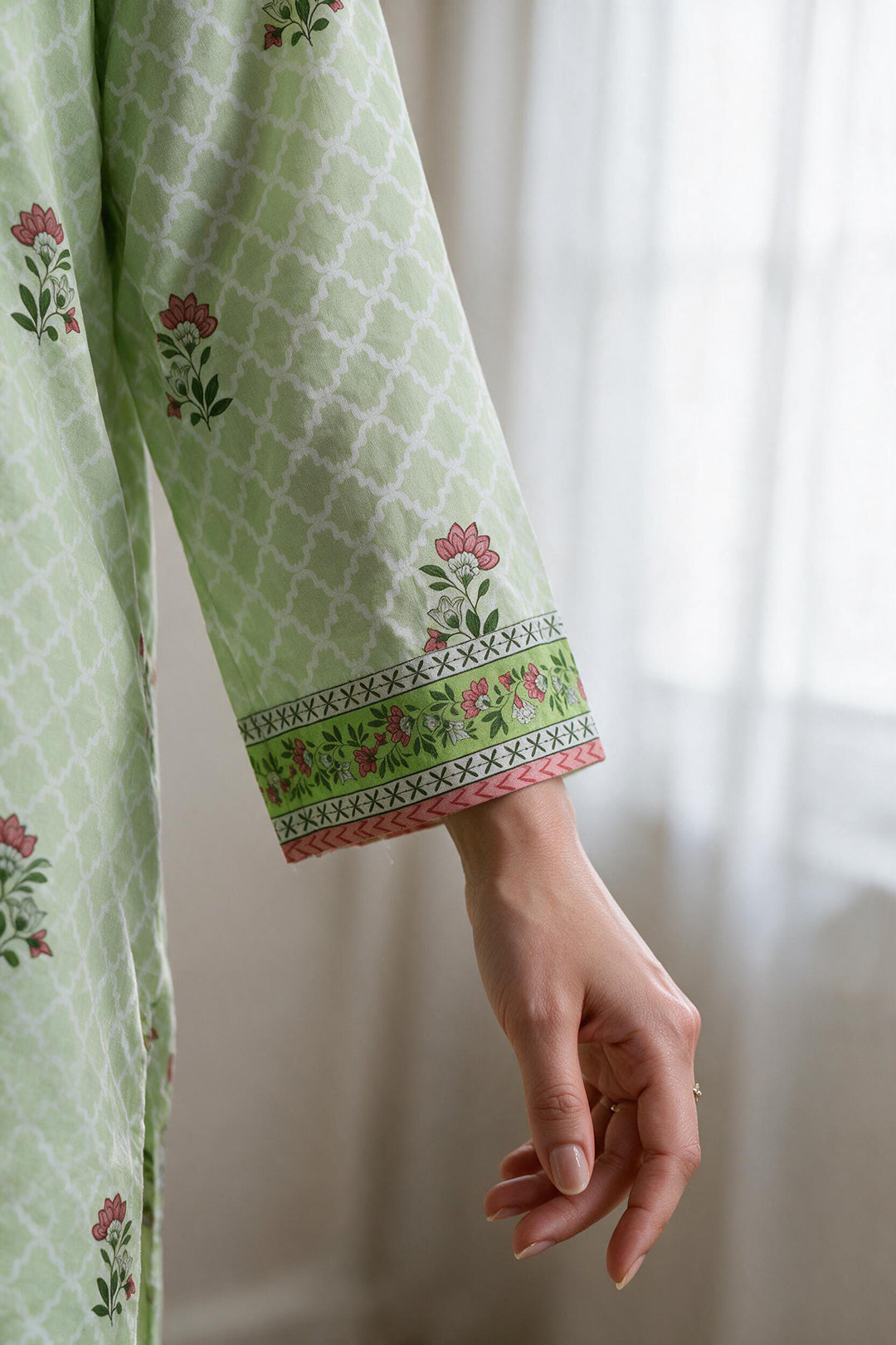 Embroidered Kurta Dupatta - 1942