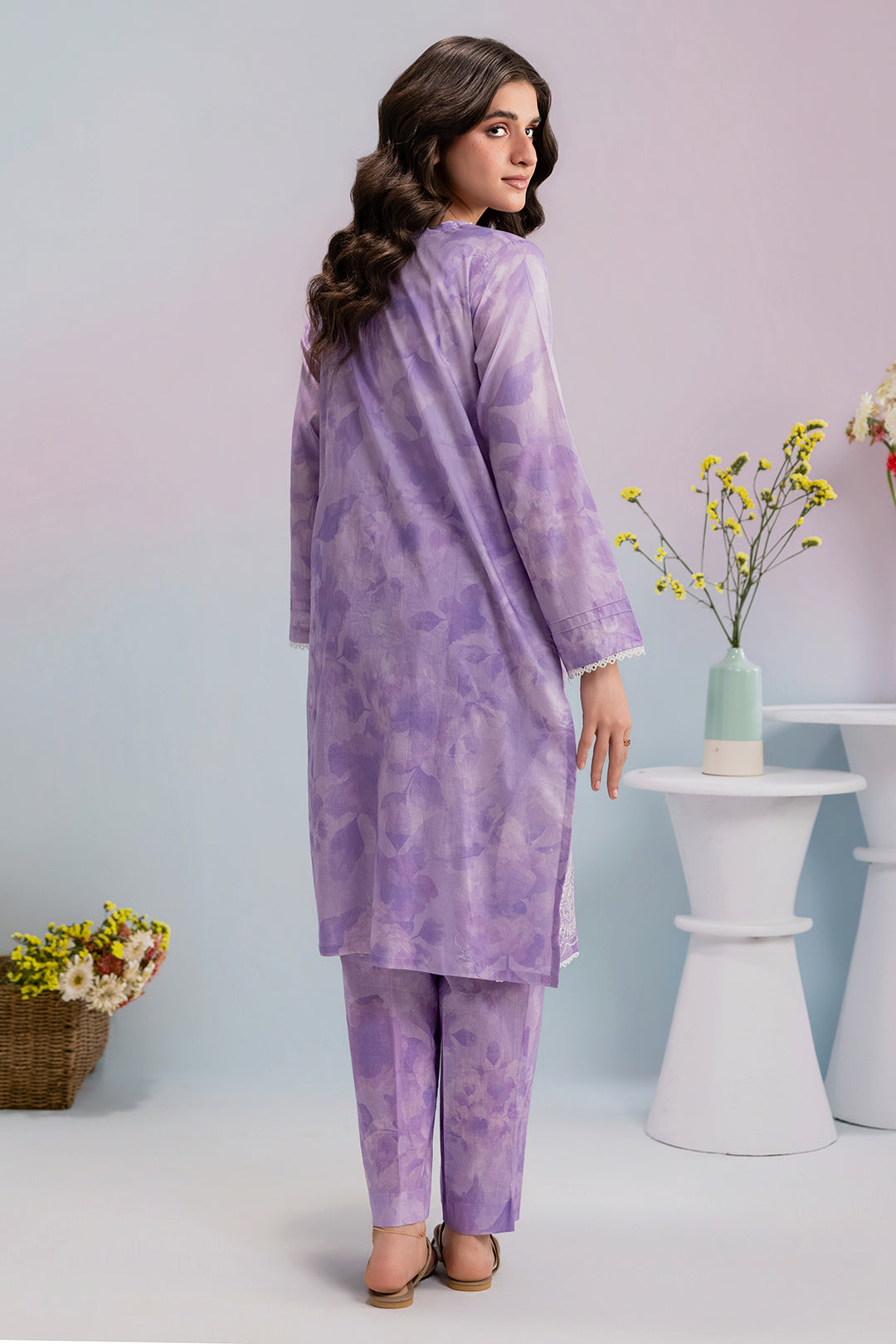 Embroidered Kurta Trouser - 2093