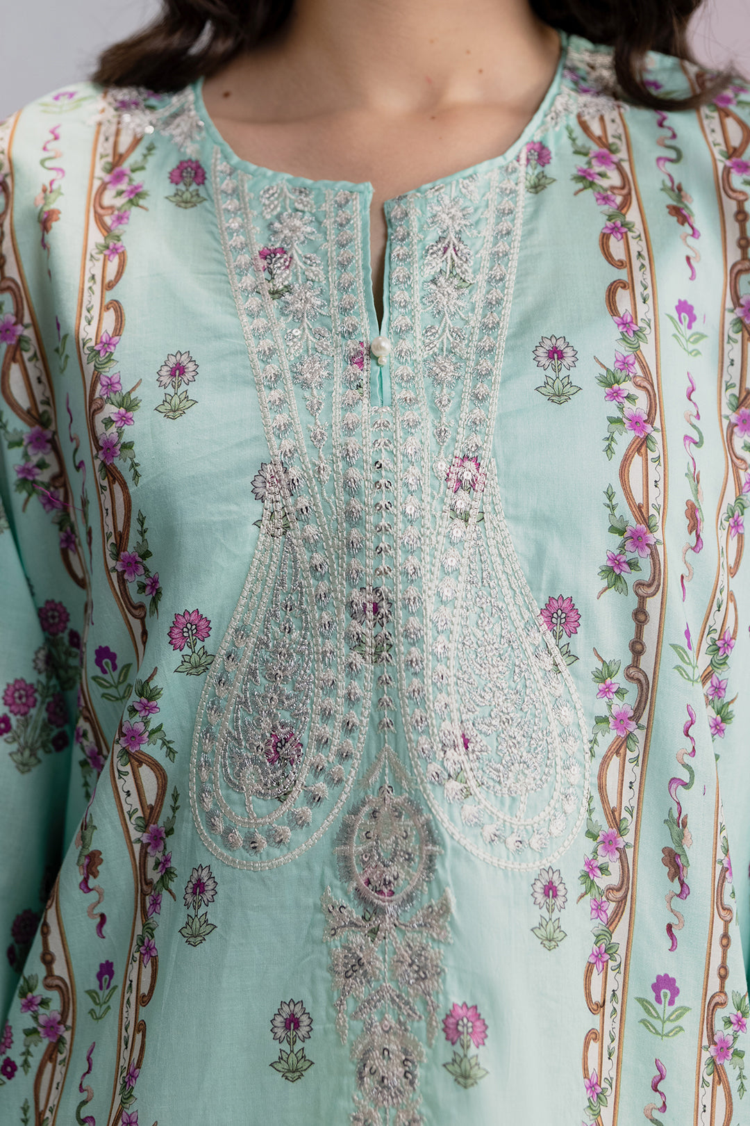 Embroidered Kurta Dupatta - 2125