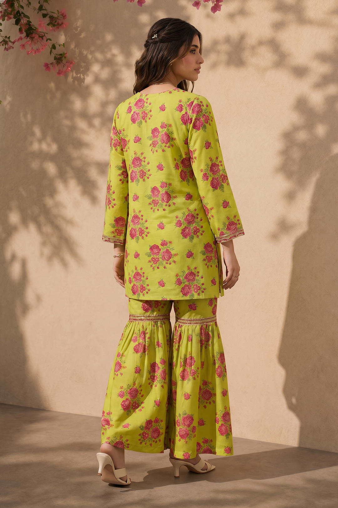 Embroidered Kurta Trouser - 2386
