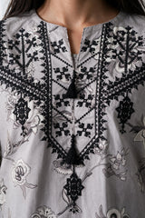 Embroidered Kurta Trouser - 2391