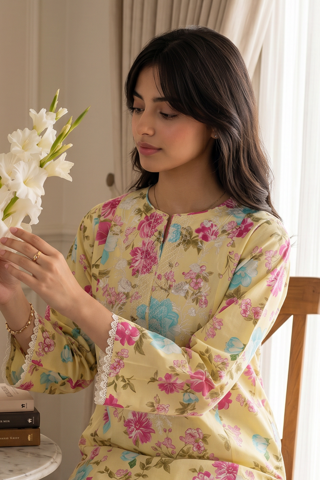 Embroidered Kurta Dupatta - 2429