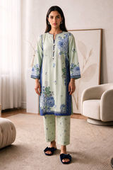 Embroidered Kurta Trouser - 2867
