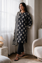 Embroidered Kurta Dupatta - 2925