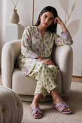 Embroidered Kurta Trouser - 3105