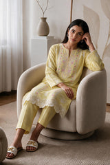 Embroidered Kurta Trouser - 3239
