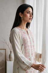 Embroidered Kurta Trouser - 3319