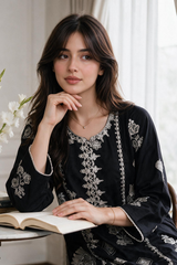 Embroidered Kurta Trouser - 3325