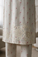 Embroidered Kurta Trouser - 3703