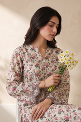 Embroidered Kurta Trouser - 3704