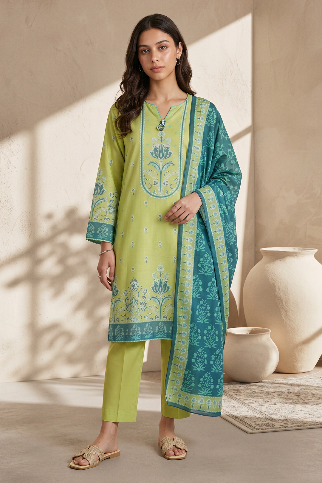 Kurta Dupatta Trouser - 2174