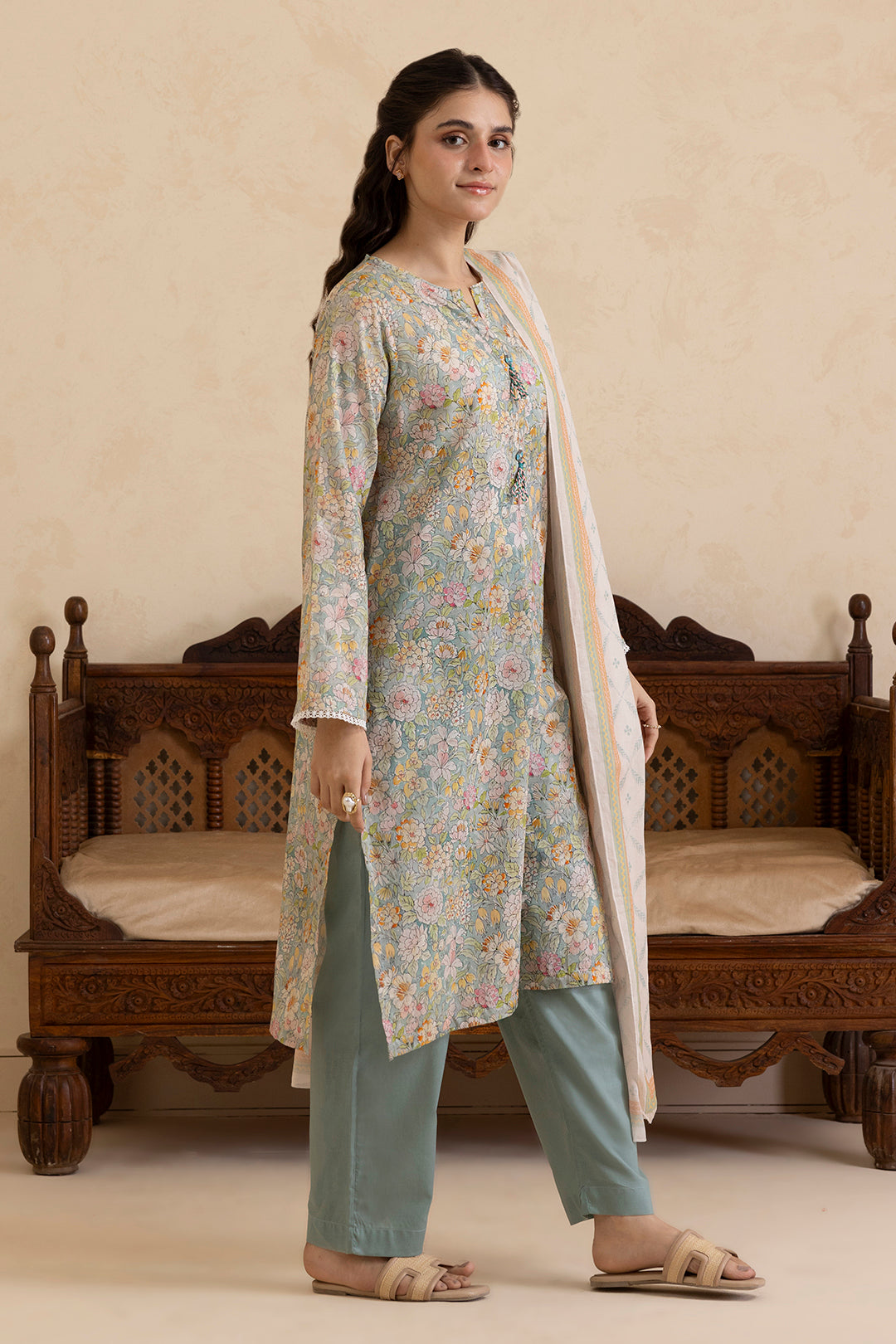 Kurta Dupatta Trouser - 2184