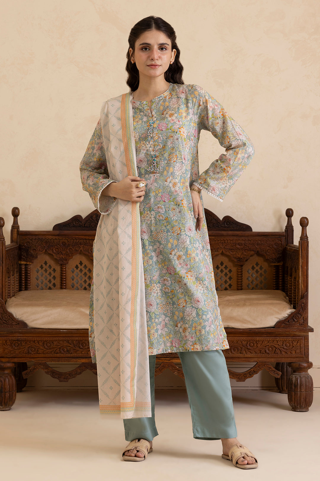 Kurta Dupatta Trouser - 2184