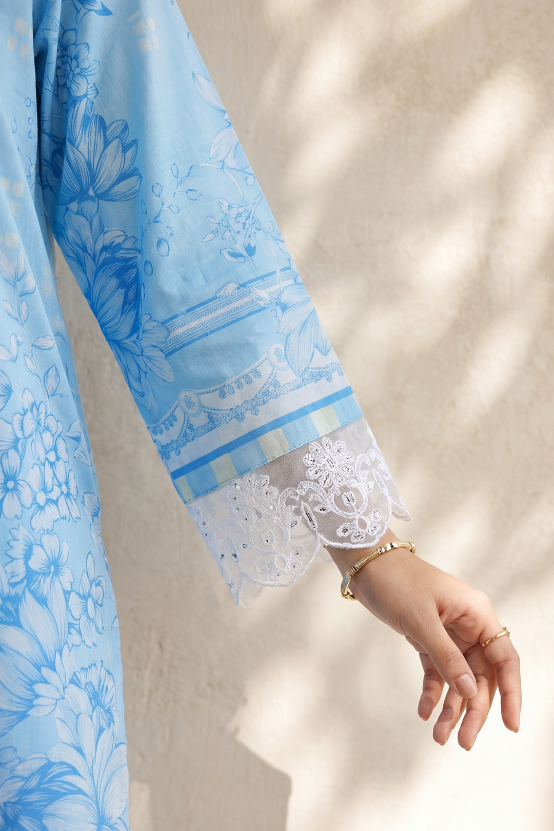 Embroidered Kurta Dupatta Trouser - 2199