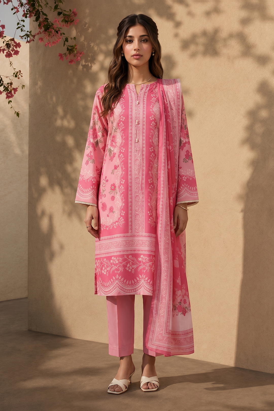 Kurta Dupatta Trouser - 2495