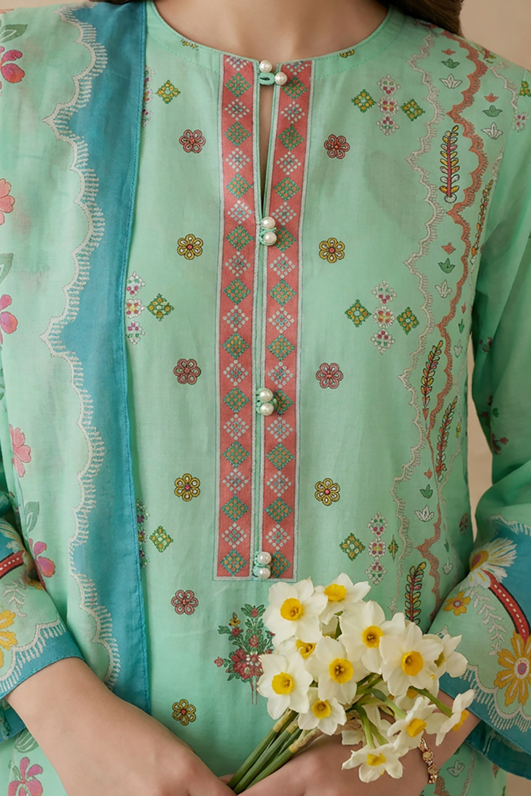 Kurta Dupatta Trouser - 2500