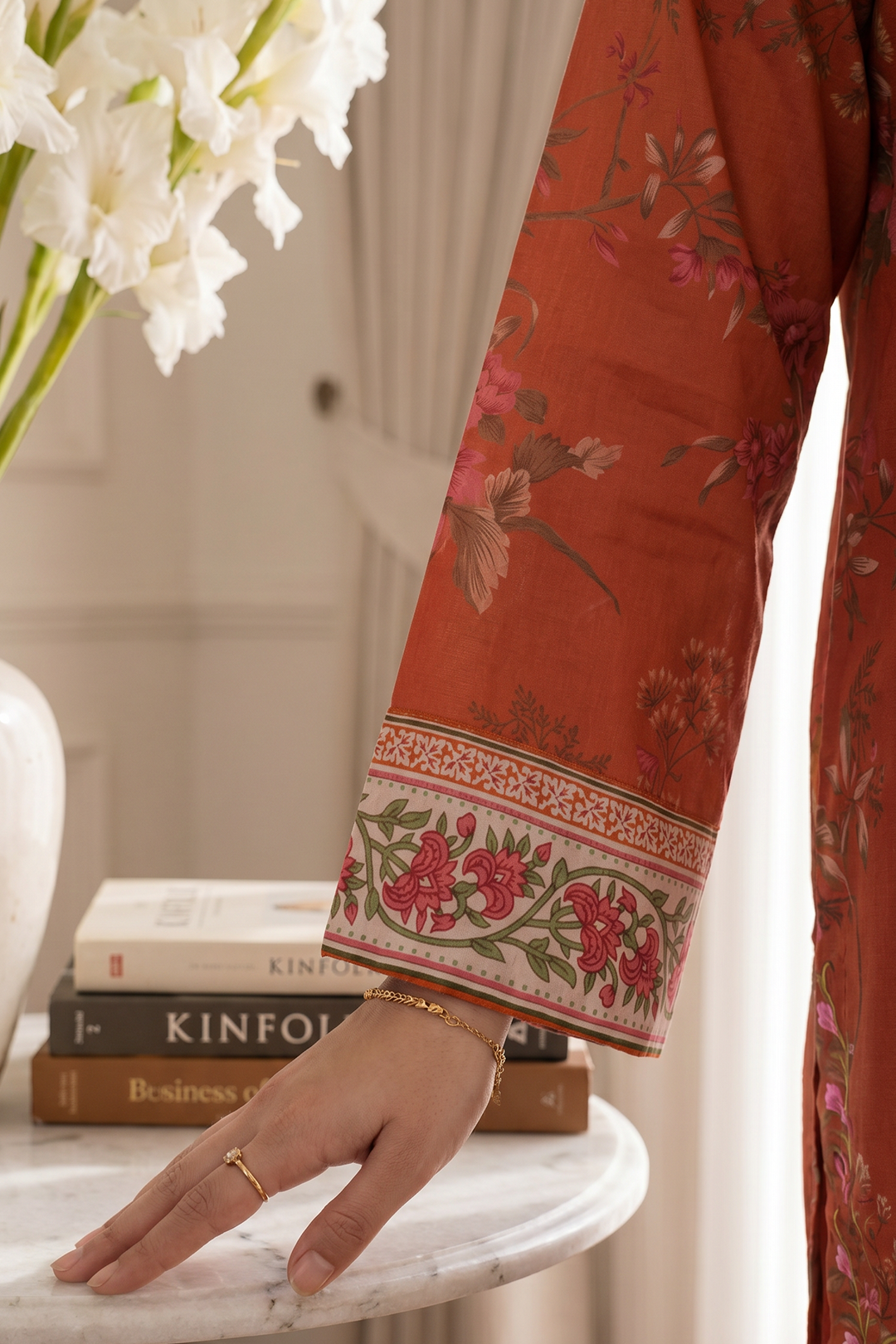 Embroidered Kurta Dupatta Trouser - 2515