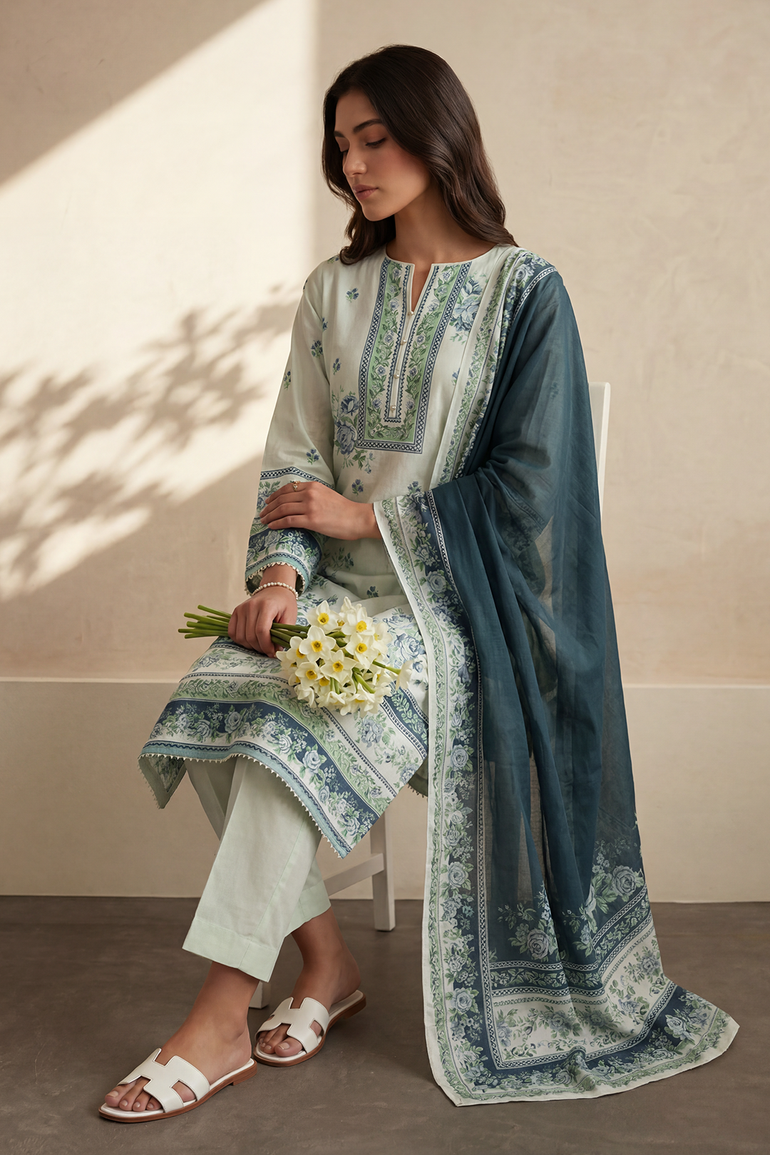Kurta Dupatta Trouser - 2699