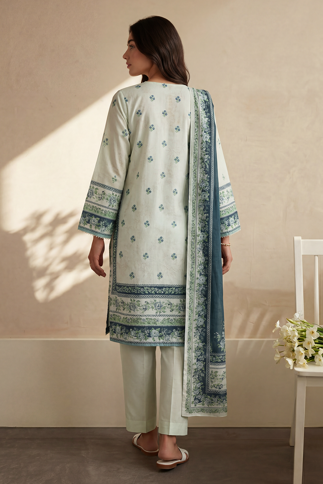 Kurta Dupatta Trouser - 2699
