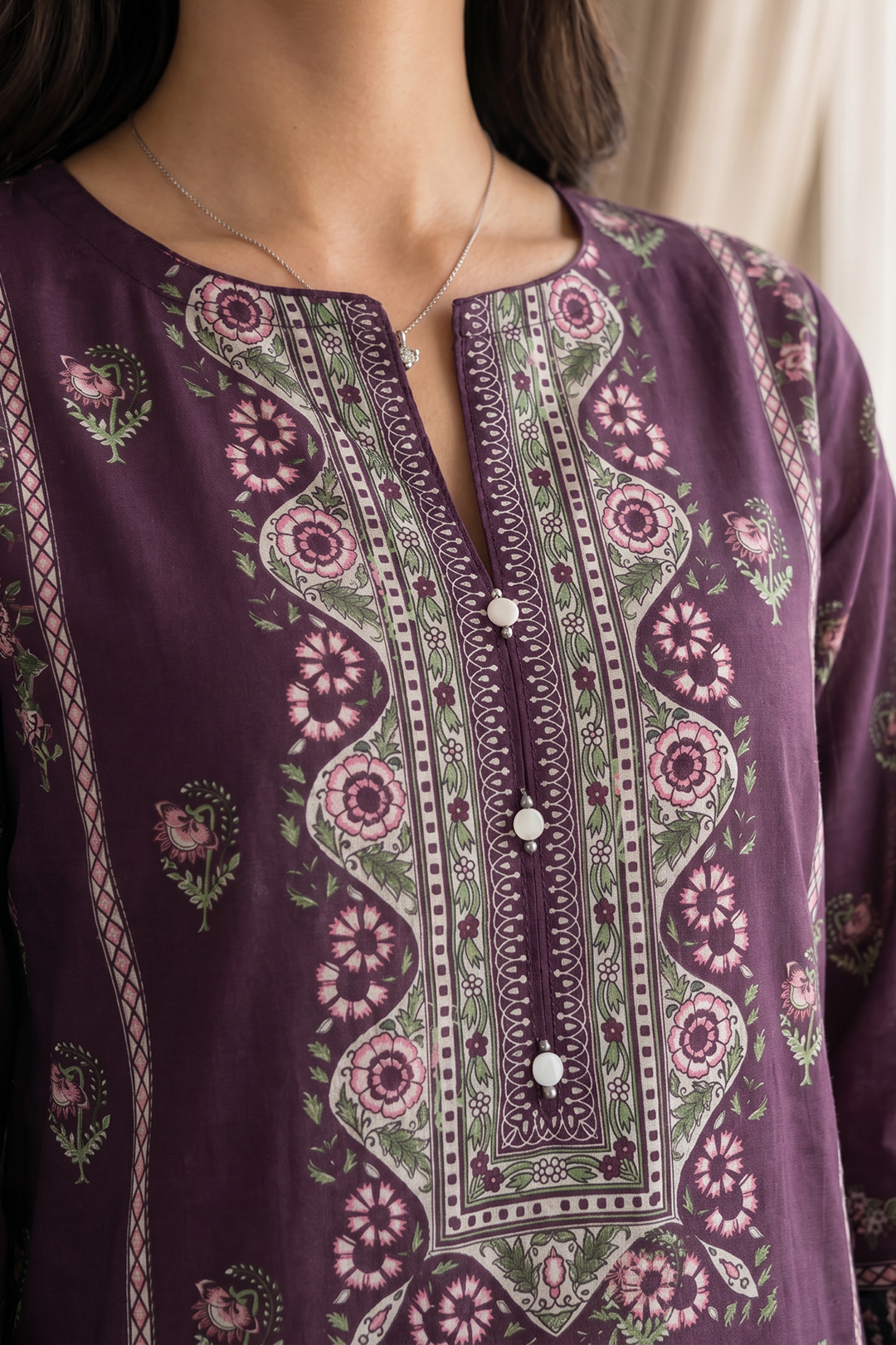 Embroidered Kurta Dupatta Trouser - 2703