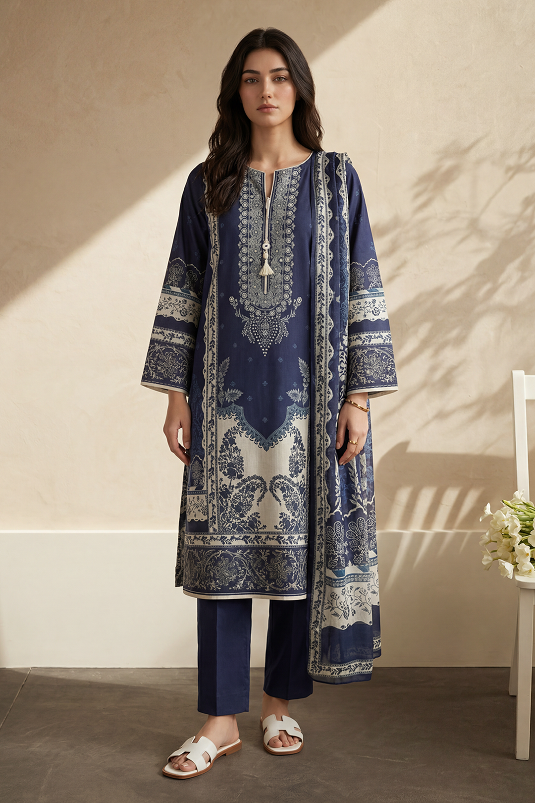 Kurta Dupatta Trouser - 2707