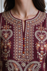 Embroidered Kurta Dupatta Trouser - 2714