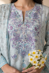 Embroidered Kurta Dupatta Trouser - 2726
