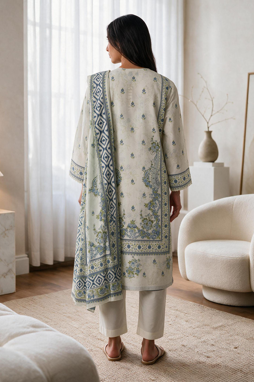 Kurta Dupatta Trouser - 2965